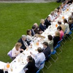 James Whelan Butchers Long Table Dinner 2008 - Birds Eye View of the Long Table Diners