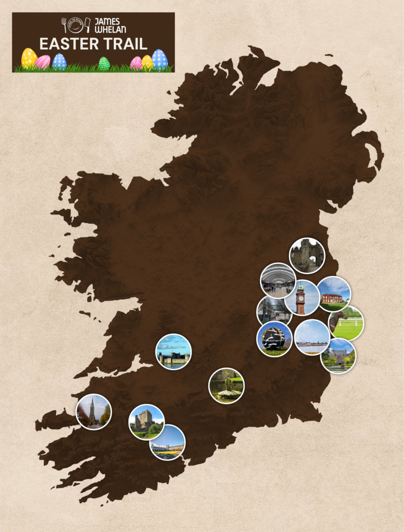 James Whelan Locations map