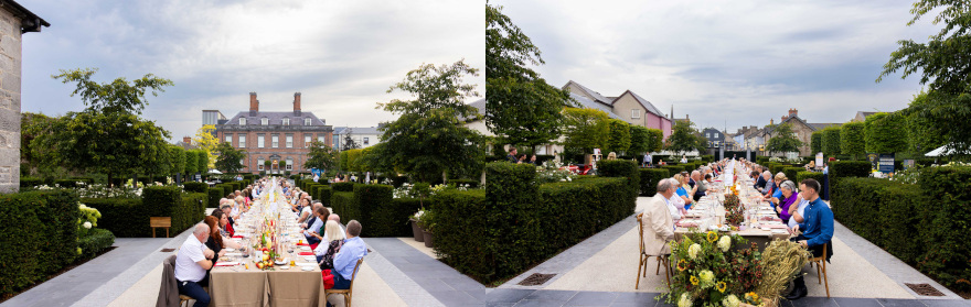 The Long Table - During Dinner - both sides